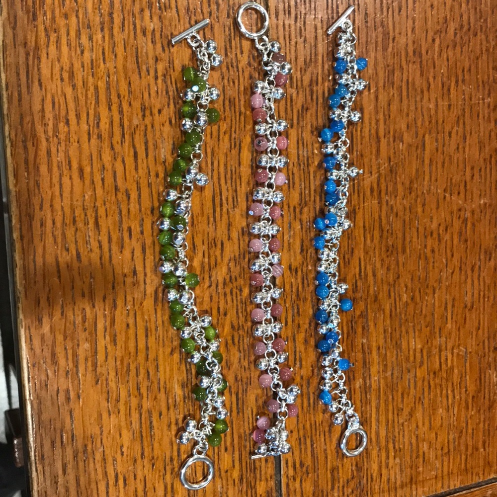 3 charm bracelets